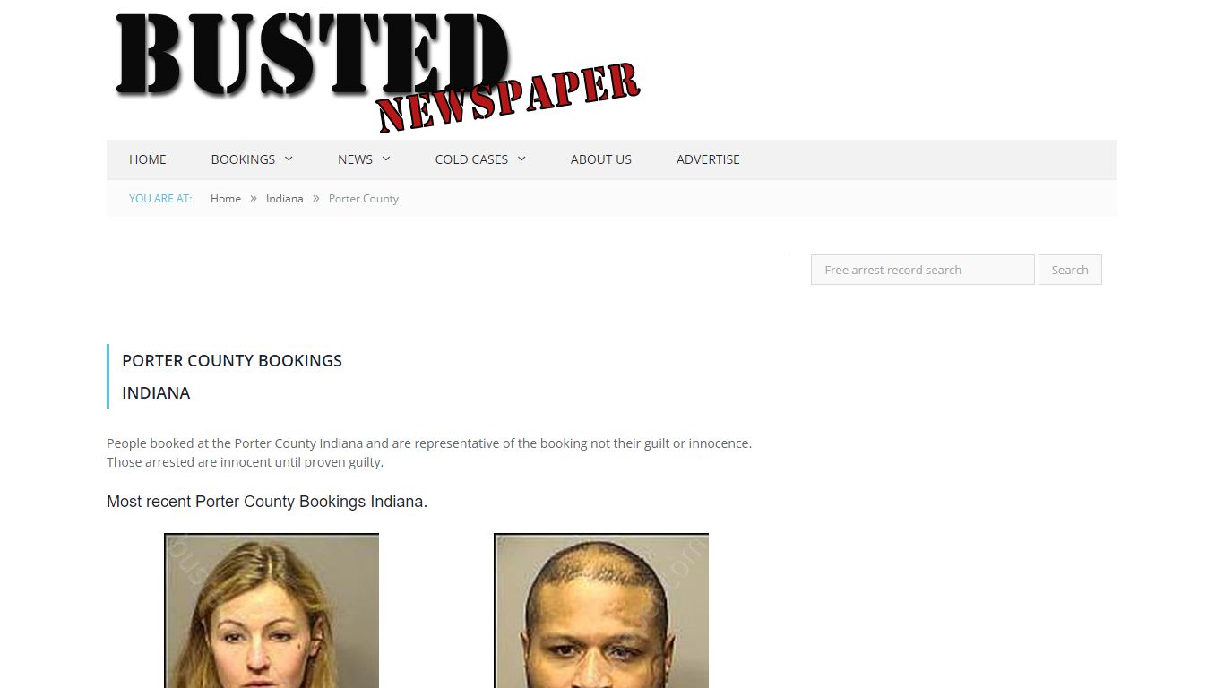 Porter County, IN Mugshots - BUSTEDNEWSPAPER.COM